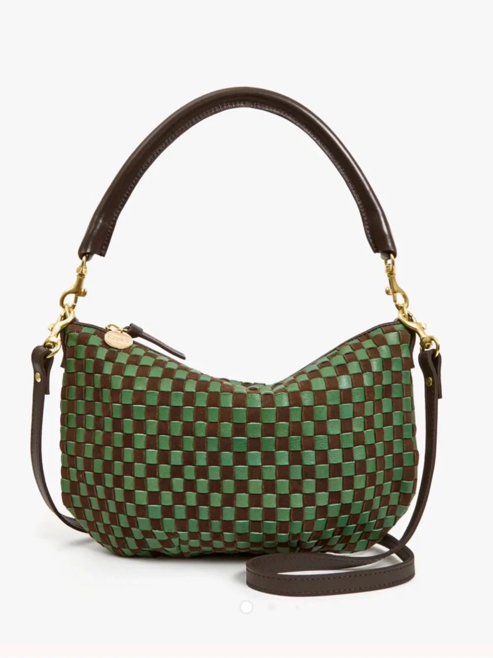 Clare V. Petit Moyen - Pine/ Chocolate NWT - Picture 3 of 8